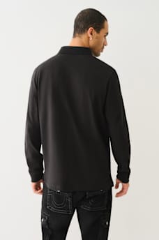 LONG SLEEVE LOGO POLO SHIRT, image 4