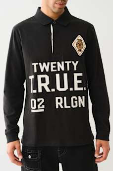 LONG SLEEVE LOGO POLO SHIRT, image 1