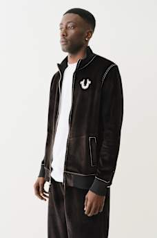 VELOUR BIG T ZIP JACKET, image 4