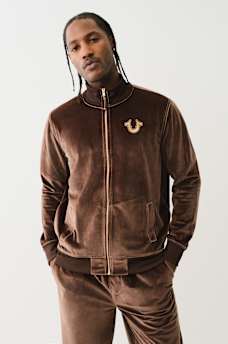 VELOUR BIG T ZIP JACKET, image 2