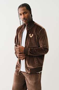 VELOUR BIG T ZIP JACKET, image 3