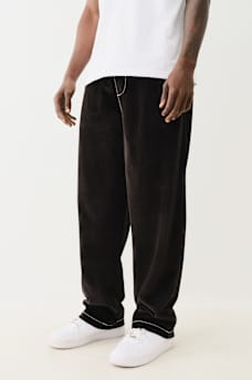 VELOUR BIG T STRAIGHT PANT, image 4