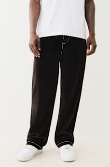 VELOUR BIG T STRAIGHT PANT, image 1