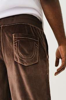 VELOUR BIG T STRAIGHT PANT, image 2