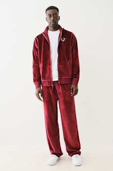 VELOUR BIG T STRAIGHT PANT, image 3