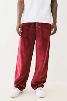 VELOUR BIG T STRAIGHT PANT, image 1
