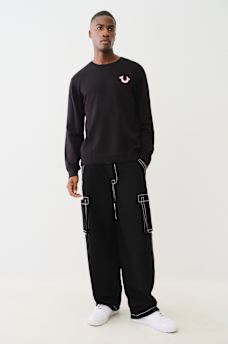 EMBROIDERED LOGO CREW SWEATER, image 6