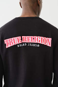EMBROIDERED LOGO CREW SWEATER, image 1
