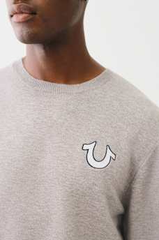 EMBROIDERED LOGO CREW SWEATER, image 4