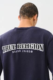 EMBROIDERED LOGO CREW SWEATER, image 2
