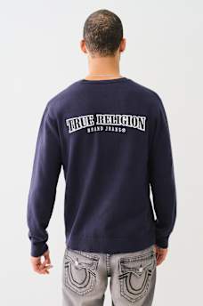EMBROIDERED LOGO CREW SWEATER, image 5