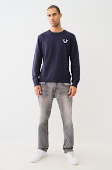 EMBROIDERED LOGO CREW SWEATER, image 6