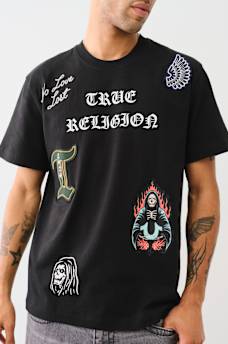 PATCH EMBROIDERY GRAPHIC TEE, image 1