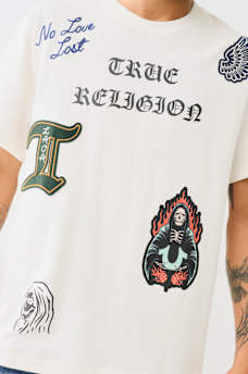 PATCH EMBROIDERY GRAPHIC TEE, image 1