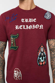 PATCH EMBROIDERY GRAPHIC TEE, image 1