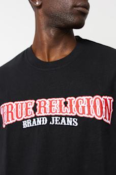 EMBROIDERED TRUE RELIGION TEE, image 1
