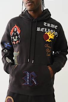 LOGO PATCH EMBROIDERY HOODIE, image 1
