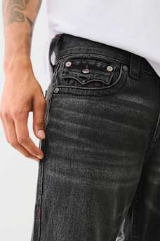 RICKY STUDDED HORSESHOE WING STRAIGHT JEAN, image 5