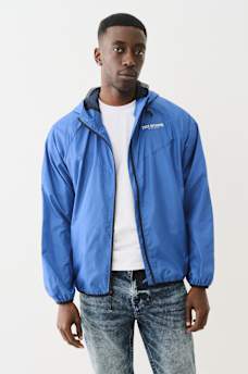 PACKABLE LIGHTWEIGHT HOODED WINDBREAKER, image 1