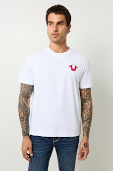 BLAZING WORLD TOUR LOGO APPLIQUE TEE, image 2