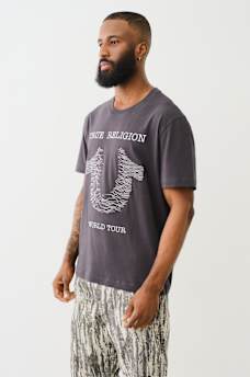 EMBROIDERED RADIO WAVE HORSESHOE TEE, image 3