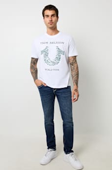 EMBROIDERED RADIO WAVE HORSESHOE TEE, image 5