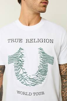 EMBROIDERED RADIO WAVE HORSESHOE TEE, image 1