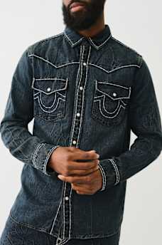 WESTERN SUPER T DENIM SHIRT, image 2