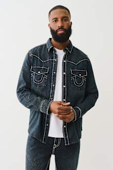 WESTERN SUPER T DENIM SHIRT, image 1