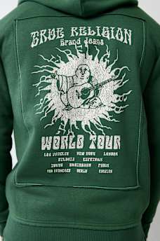 BLAZING LOGO APPLIQUE ZIP HOODIE, image 4