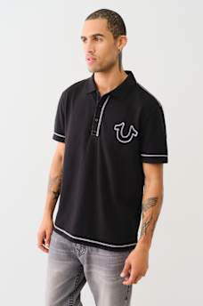 FLATLOCK HORSESHOE POLO SHIRT, image 3