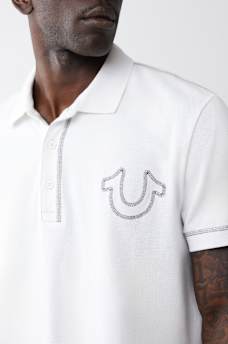 FLATLOCK HORSESHOE POLO SHIRT, image 2