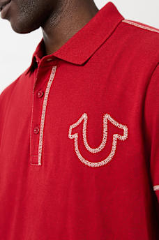 FLATLOCK HORSESHOE POLO SHIRT, image 2