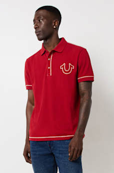FLATLOCK HORSESHOE POLO SHIRT, image 1