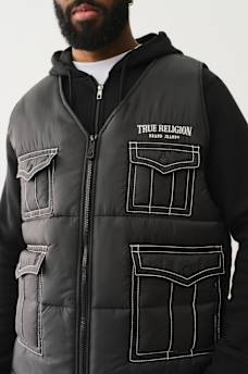 UTILITY BIG T PUFFER VEST, image 1