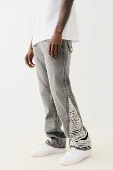 BILLY DESTROYED SLIT BOOTCUT JEAN, image 7