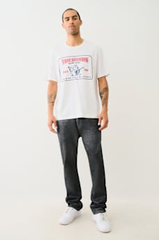 RICKY SUPER T METALLIC STRAIGHT JEAN, image 6