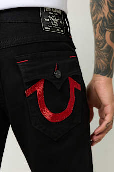 RICKY LUREX HORSESHOE STRAIGHT JEAN, image 1