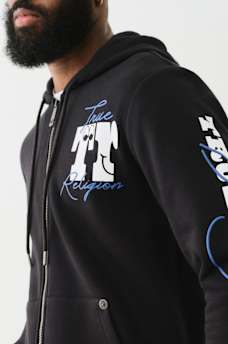 PUFF PRINT LOGO ZIP HOODIE, image 2