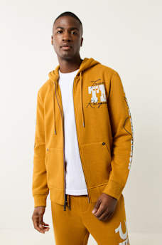 PUFF PRINT LOGO ZIP HOODIE, image 2