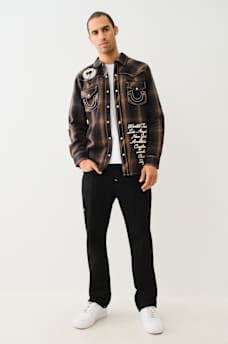 WESTERN BIG T LOGO PLAID SHIRT, image 6