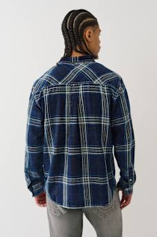 INDIGO PLAID WORKWEAR  SHIRT, image 5