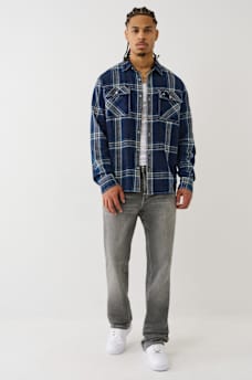 INDIGO PLAID WORKWEAR  SHIRT, image 6