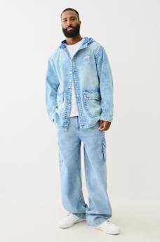 DENIM BIG T HOODED CHORE JACKET, image 6