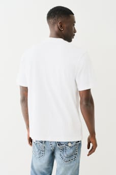 EMBROIDERED REFLECTIVE ARCH LOGO TEE, image 4