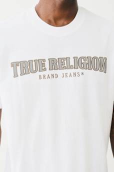EMBROIDERED REFLECTIVE ARCH LOGO TEE, image 1