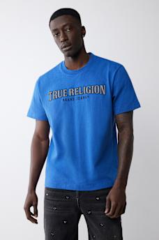 EMBROIDERED REFLECTIVE ARCH LOGO TEE, image 1