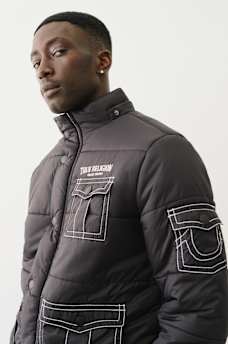 FUR HOOD BIG T PUFFER JACKET, image 5