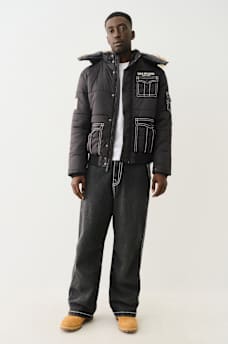 FUR HOOD BIG T PUFFER JACKET, image 7