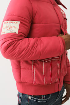 FUR HOOD BIG T PUFFER JACKET, image 5